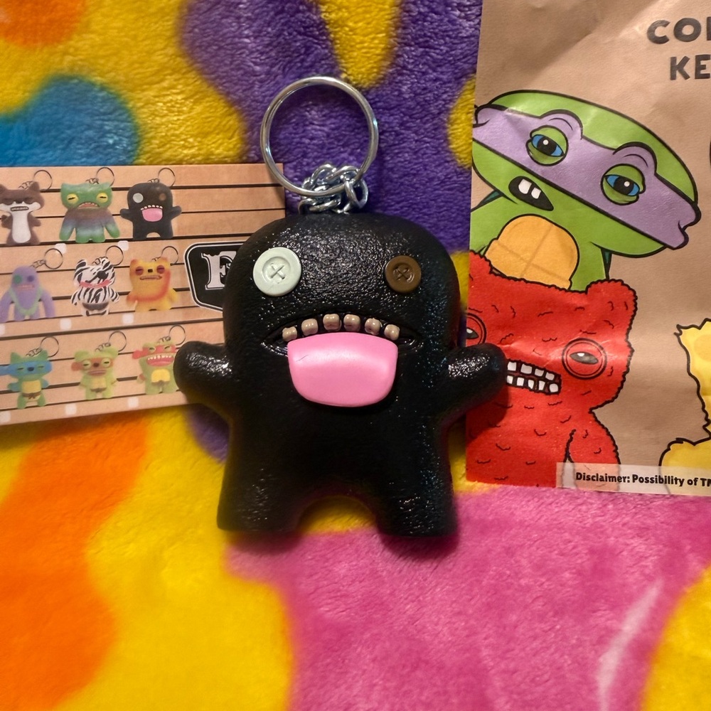 New Fuggler Series 2 Black Oogah Boogah Keychain QUICK SHIP